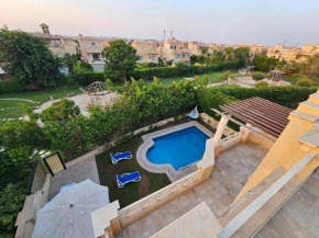 Standalone Villa in New Cairo, Private swimming pool and modern furniture